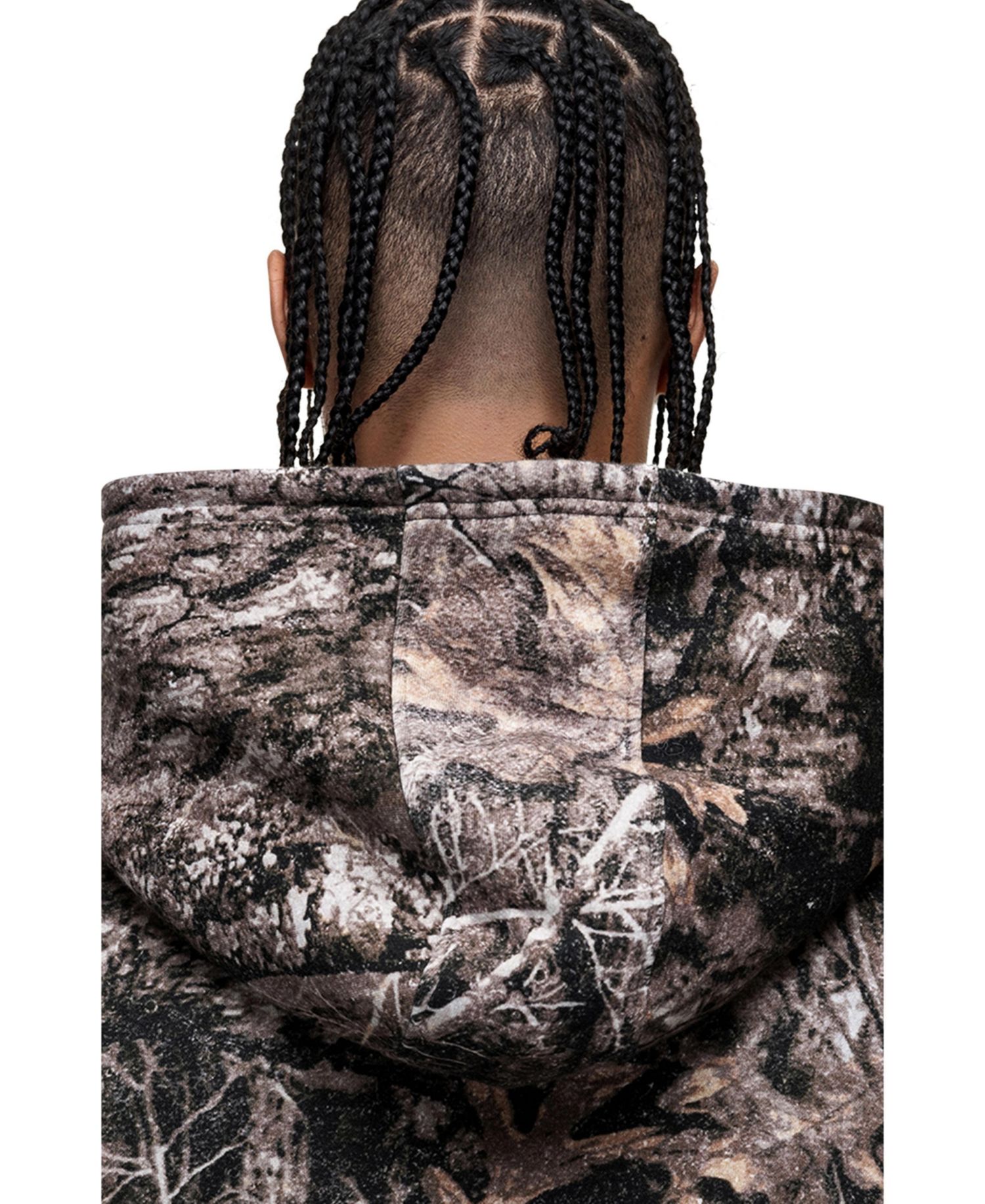 Men's Woodland Camo Print Hoodie