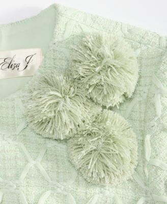 Women's Pom Pom Textured Dress