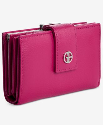 Softy Leather Framed Colorblock Wallet