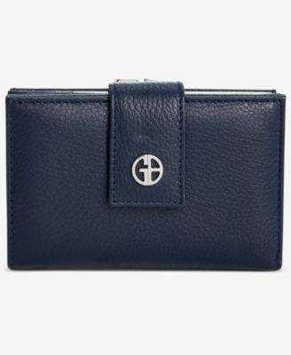 Softy Leather Framed Colorblock Wallet