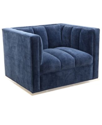 Jhuliana 40" Fabric Swivel Chair