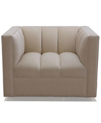 Jhuliana 40" Fabric Swivel Chair