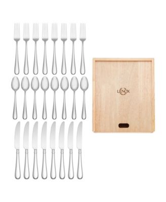 Studio 1414 Mirror 24-Pc. Flatware Set with Caddy