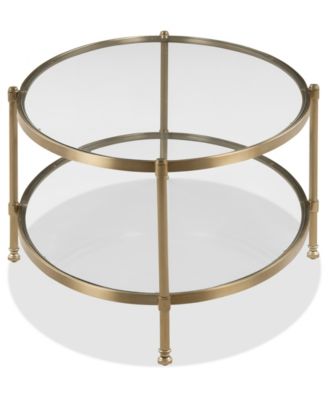 Isla 59" Glass Oval Coffee Table