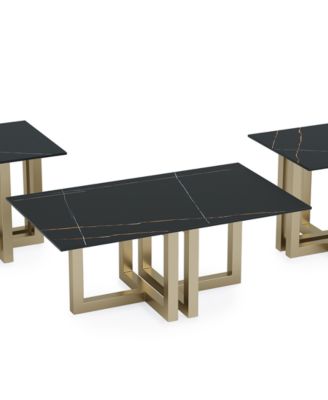 Emila 3-Pc. Rectangle Coffee Table and Rectangle End Tables Set
