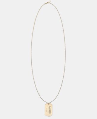 Gold-Tone 36" Logo Tag Pendant Necklace