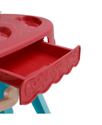 Musical Light-Up Vanity Gift Set with 29-Piece Pretend Play Makeup Toy for Girls