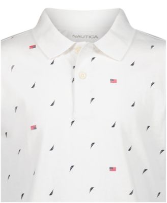 Boys' 8-20 Americana Print Polo Shirt