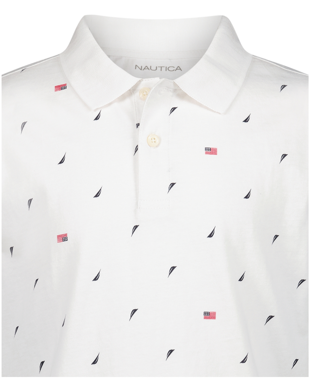 Nautica Boys' 8-20 Americana Print Polo Shirt