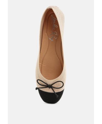 Womens Rosario Two Tone Ballerinas