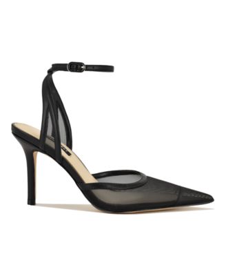 Women's Gullia Mesh Ankle Strap Stiletto Dress Pumps