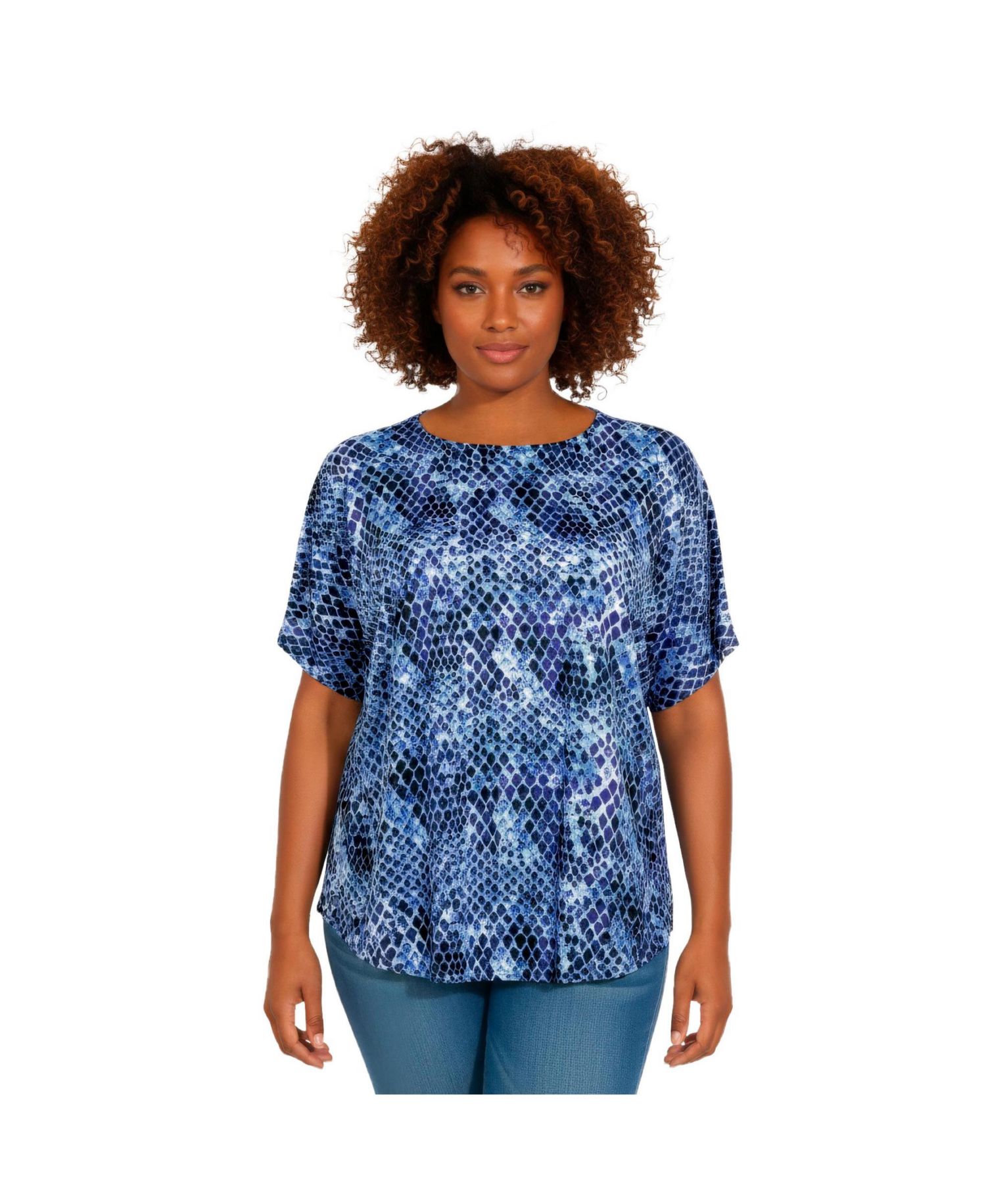 Plus Size Women's Capelette Tunic