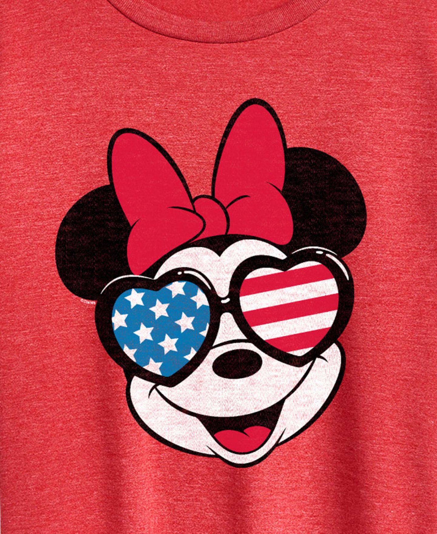 Женская футболка Hybrid Apparel Plus Size Disney Minnie Short-Sleeve Graphic, цвет: Меланжевый красный — фото 2