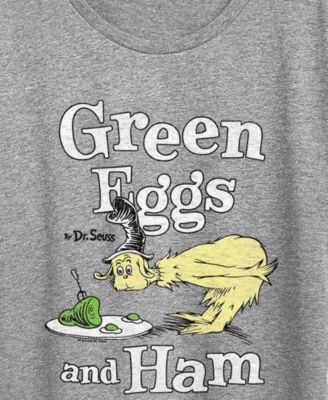 Plus Size Dr. Seuss Green Eggs And Ham Graphic Crewneck T-Shirt