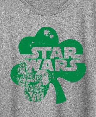 Plus Size Star Wars St. Patrick's Day Clover Short-Sleeve Graphic T-Shirt