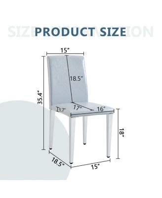 Minimalist PU Leather Accent Chair with Sturdy Metal Legs