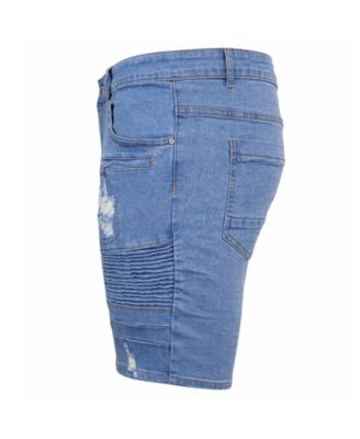 Men’s Stretch Slim-Fit Casual Denim Shorts