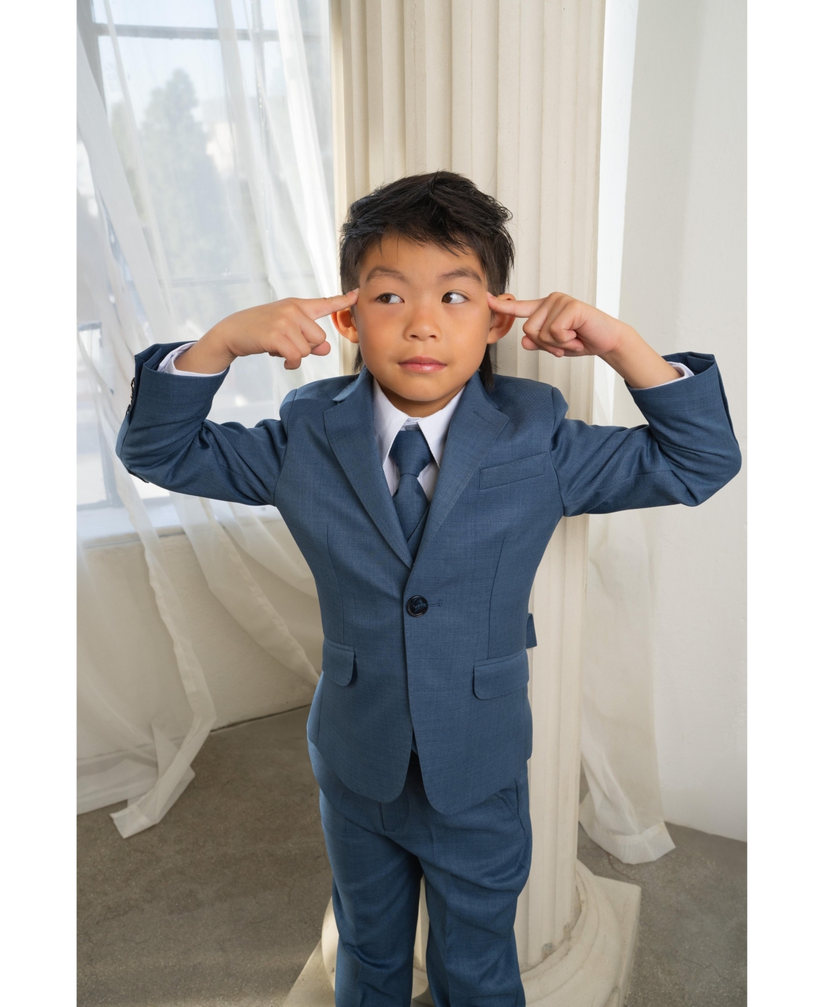 Peanut Butter Collection Big Boys Osiris 5-Piece Slim Fit Stretch Suit Set