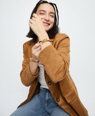 Men Black Leather Bracelet