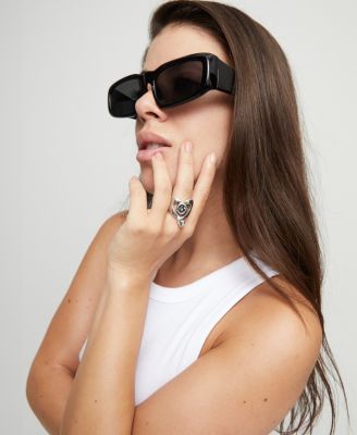 Hearth and Black Glass Ring