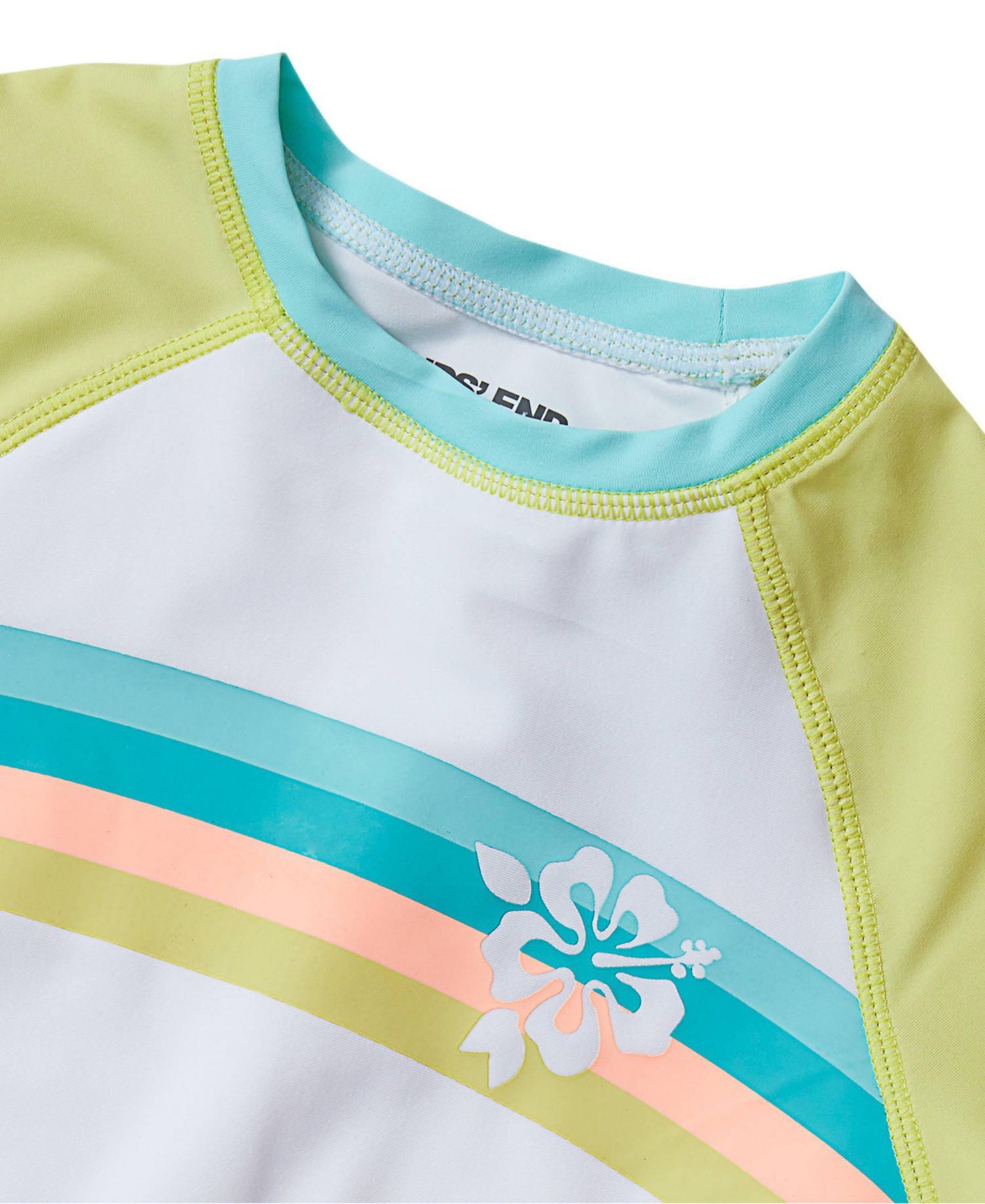 Girls Chlorine Resistant Short Sleeve Rash Guard 3 Piece Swimsuit Set