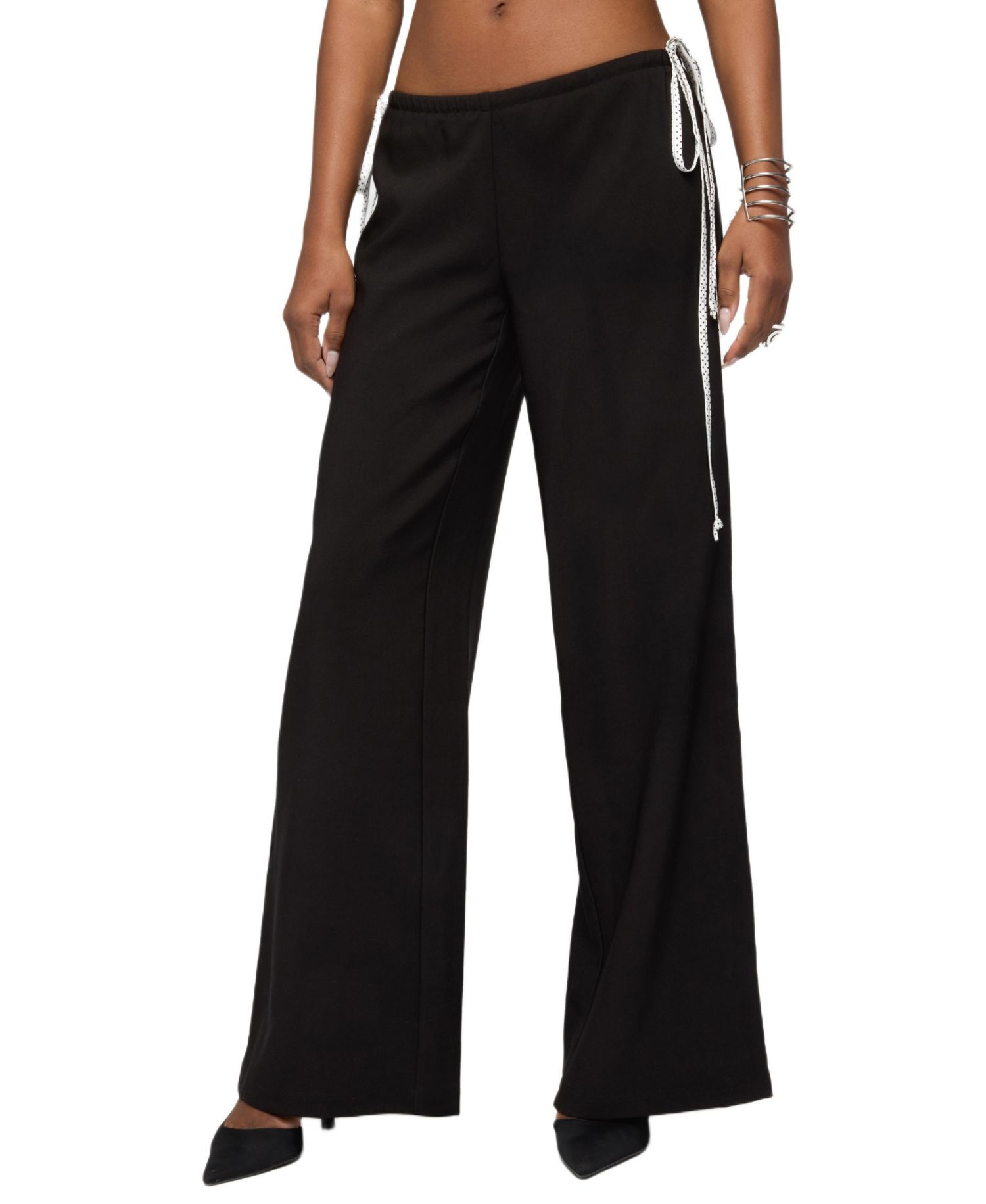 Women's Mikah Dotted Ribbon Wide Leg Pants