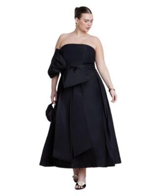 Women's Plus Size Dramatic Bow Gown