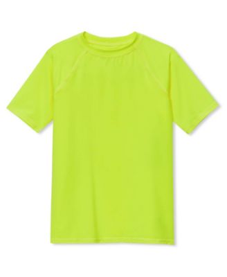 Big Boys Husky Sunshade UPF 50 Chlorine Resistant Short Sleeve Crew Neck Rash Guard