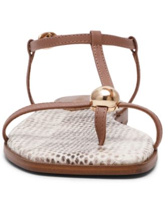 Women's Ritzy Ball-Stud Square Toe Flat Sandals