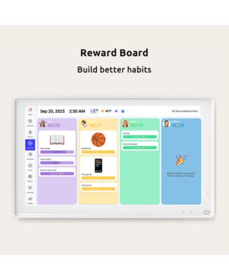 21.5'' Digital Calendar & Chore Chart - Smart Interactive Display for Family Schedules