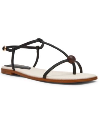 Women's Ritzy Ball-Stud Square Toe Flat Sandals