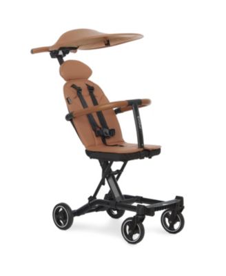 Kids Cruise Rider Stroller – Lightweight, book-fold, carry belt, padded seat & headrest, extendable backrest, 5-point harness, 45 lb limit.