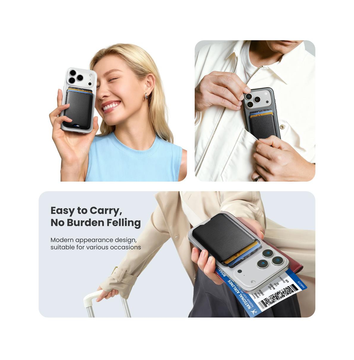 Artudatech MagSafe 3 Card Rfid Wallet