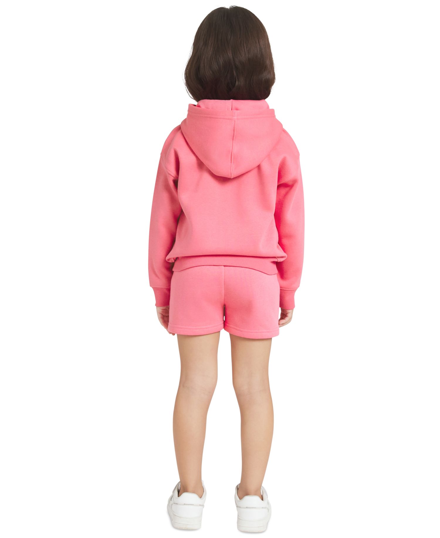 Girls' 4-6X Logo T-Shirt, Zip-Up Hoodie and Shorts, 3-Piece Set