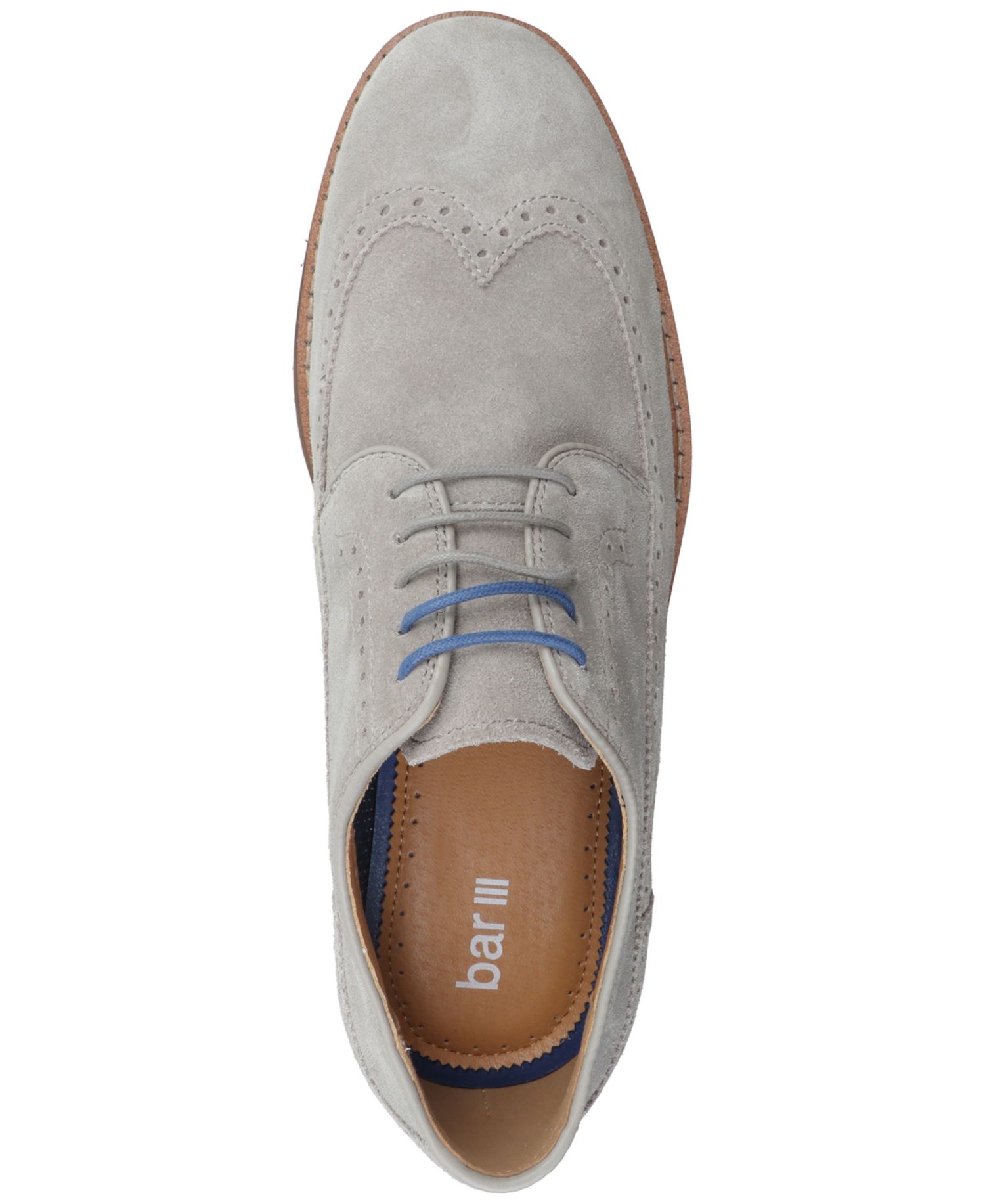 Men's Genuine Suede Wing-Tip Dress Shoes