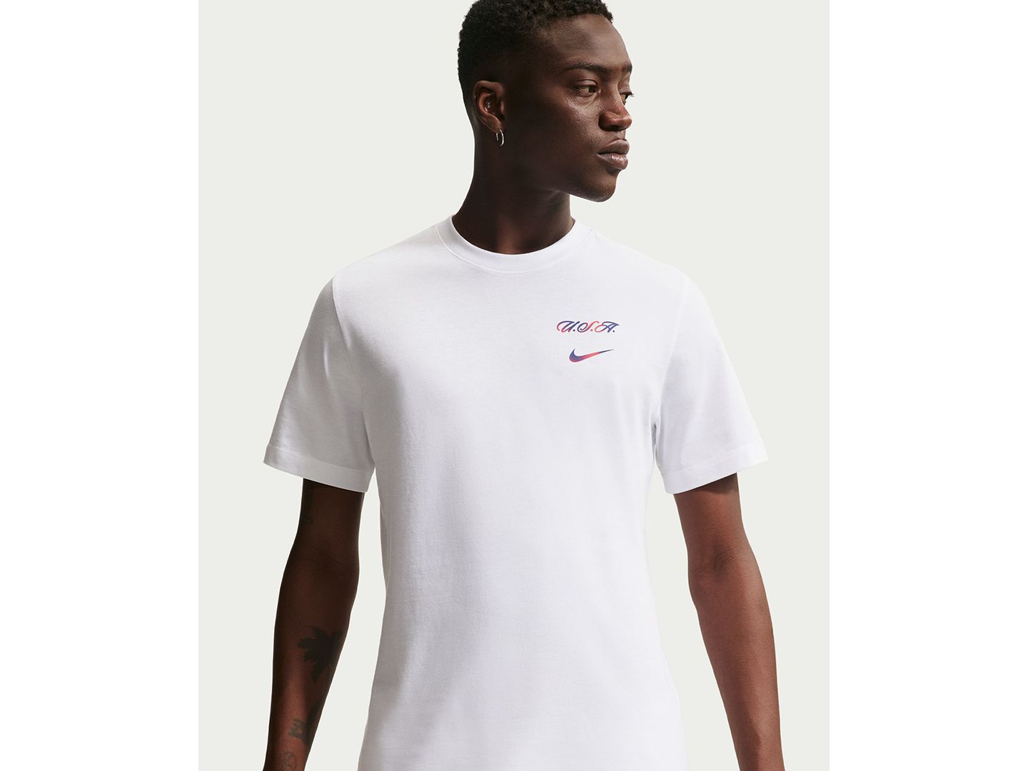 Мужская футболка Nike Usmnt Soccer, цвет: Белый — фото 2