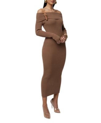 Women's Kira Ribbed Midi Dress