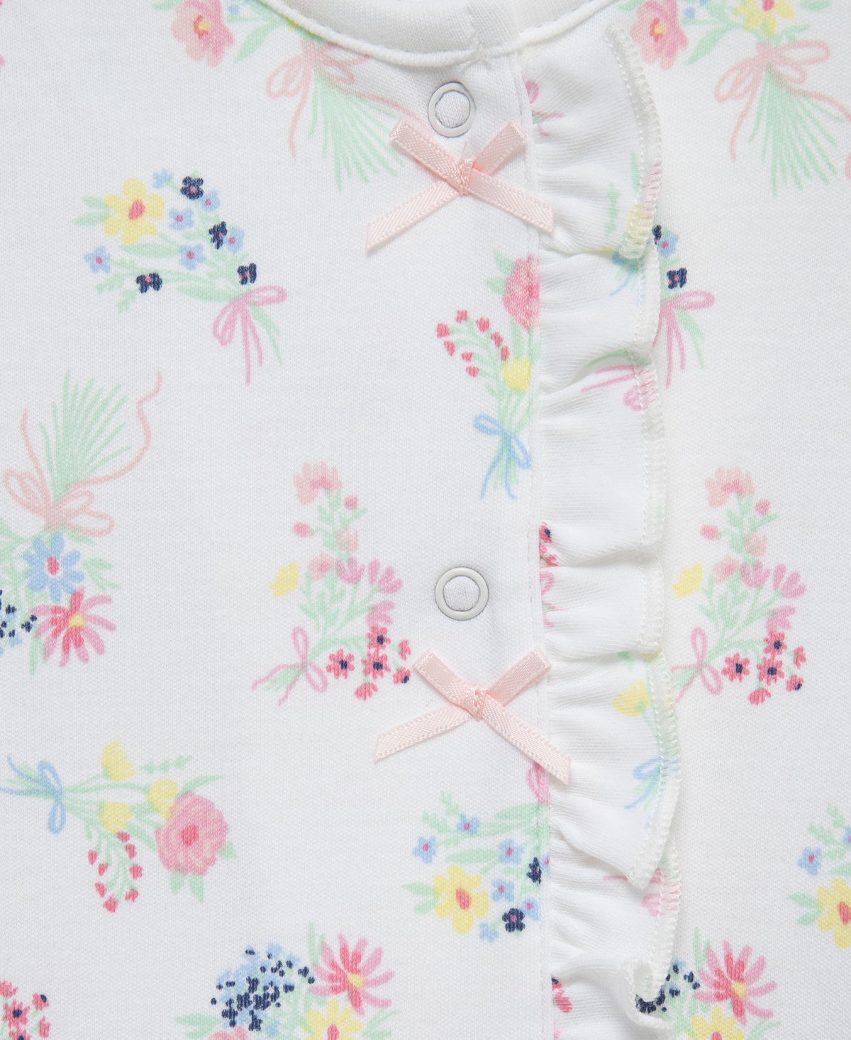 Little Me Baby Girls' Floral Sleeper Gown and Hat, 2-Piece Set