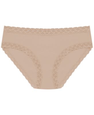 Bliss Lace-Trim Cotton Brief Underwear 3-Pack 156058MP