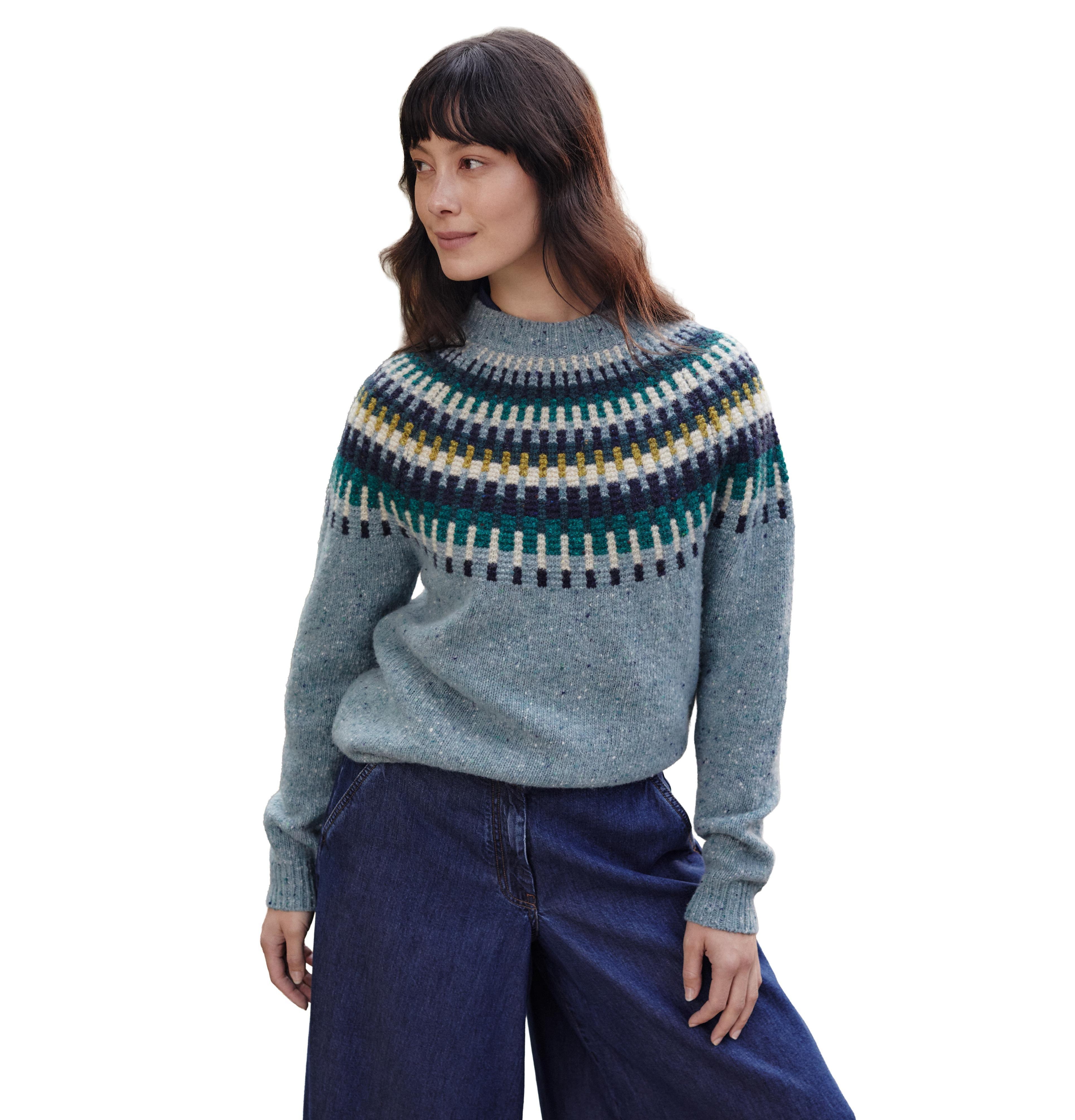 Celtic & Co. Women's Stitch Yoke Sweater