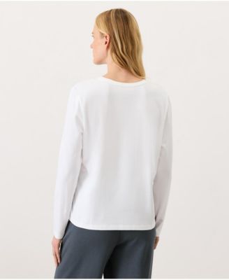 Women's Organic Cotton Luxe Signature Long Sleeve Tee