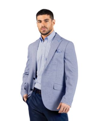 Men's Melange Micro Grid Sport Coat