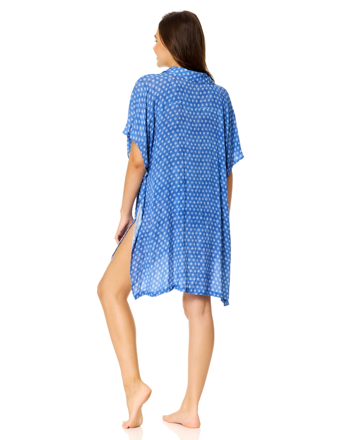 Raisins Women's Vacay Button Front Cover-Up Dress