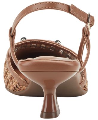 Women's Hetty eFlex Woven Slingback Kitten Heel Pumps