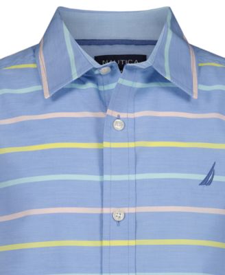 Boys' 8-20 Stripe Short-Sleeve Woven Shirt