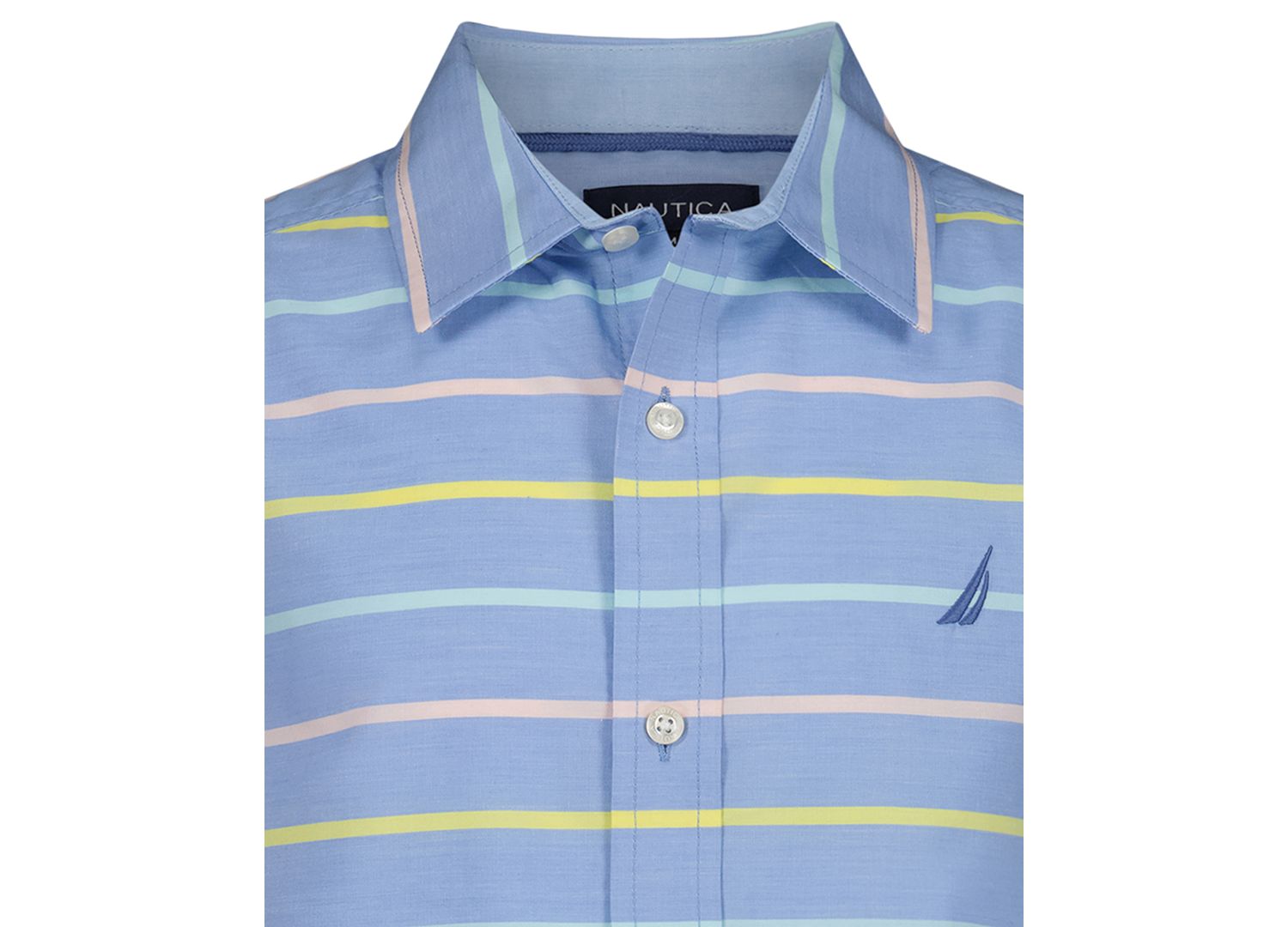 Boys' 8-20 Stripe Short-Sleeve Woven Shirt