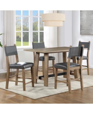 Macai 35.75" Wood Counter Height Table