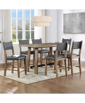 Macai 35.75" Wood Counter Height Table