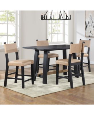 Macai 35.75" Wood Counter Height Table