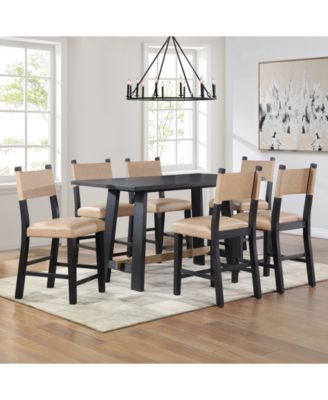 Macai 35.75" Wood Counter Height Table